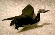 Origami Cormorant by John Montroll on giladorigami.com