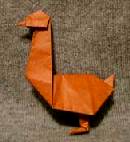 Origami Goose by John Montroll on giladorigami.com