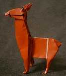 Origami Llama by John Montroll on giladorigami.com
