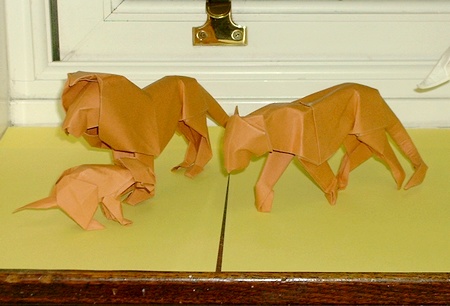 Origami Lioness by David Brill on giladorigami.com