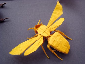 Origami Wasp 2.6 by Satoshi Kamiya on giladorigami.com