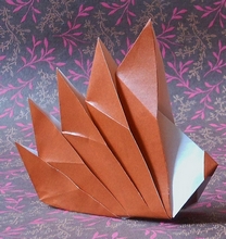 Origami Hedgehog by Viviane Berty on giladorigami.com