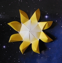 Origami Tabiano sun by Viviane Berty on giladorigami.com