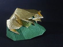 Origami Chatty toad by Viviane Berty on giladorigami.com