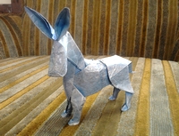 Origami Donkey by Christophe Boudias on giladorigami.com