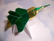 Origami YF-22 by Tem Boun on giladorigami.com