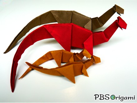 Origami Dinosaur by Peter Buchan-Symons on giladorigami.com