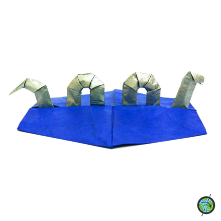 Origami Loch Ness Monster by Peter Buchan-Symons on giladorigami.com