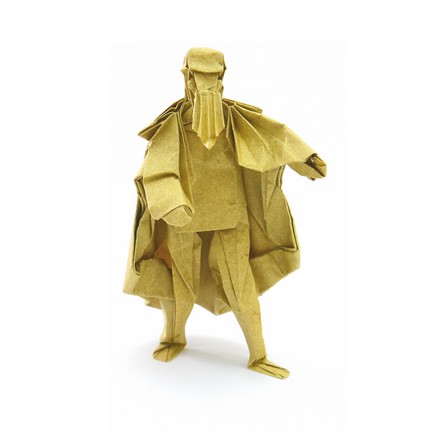 Origami Standing Wise Man by Peter Buchan-Symons on giladorigami.com