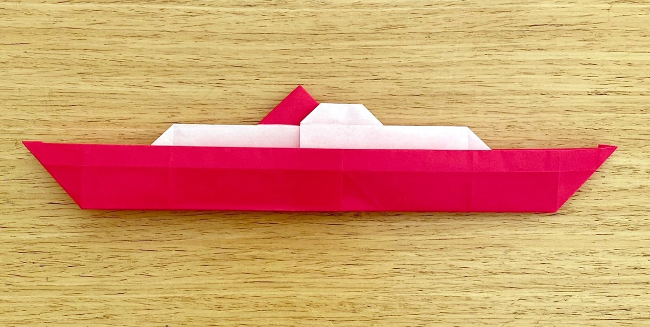 Origami Steamship by Kawamura Akira on giladorigami.com