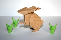 Origami Rabbit by Yamada Katsuhisa on giladorigami.com