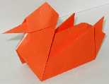 Origami Duck by John Montroll on giladorigami.com