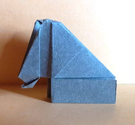 Origami Elephant baby by Massimiliano Cossutta on giladorigami.com