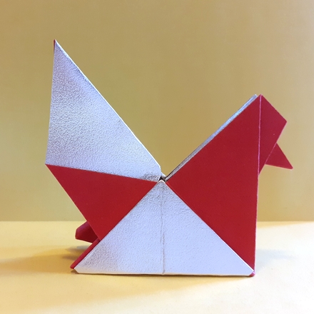 Origami Hen by Massimiliano Cossutta on giladorigami.com