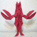 Origami Lobster man by Fumiaki Kawahata on giladorigami.com