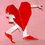 Origami Hug me heart by Rikki Donachie on giladorigami.com