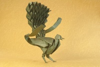 Origami Lyrebird by Satoshi Kamiya on giladorigami.com