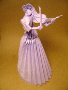Origami Violinist by Hojyo Takashi on giladorigami.com