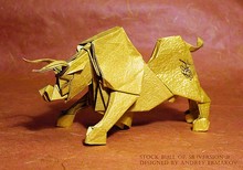 Origami Stock bull by Andrey Ermakov on giladorigami.com