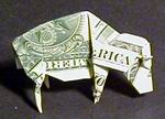 Origami Bison by John Montroll on giladorigami.com
