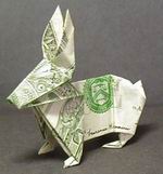 Origami Rabbit by John Montroll on giladorigami.com