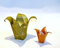 Origami Floral pot by Jeff Beynon on giladorigami.com