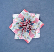 Origami Flower-shaped brooch by Manabu Ichikawa on giladorigami.com