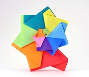 Origami Flutter wheels by Miyuki Kawamura on giladorigami.com