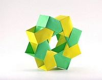 Origami Mette-Bascetta ring by Michael G. LaFosse on giladorigami.com