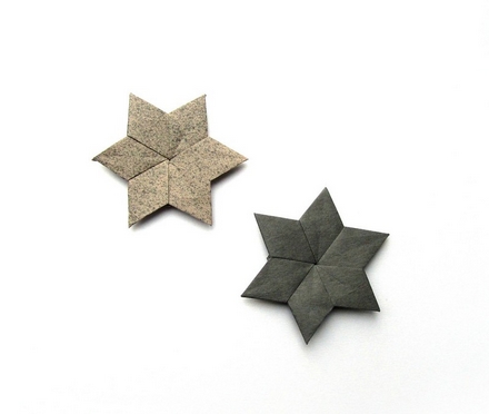 Origami Six-pointed star by John Montroll on giladorigami.com