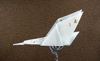 Origami Goose in flight by Samuel L. Randlett on giladorigami.com