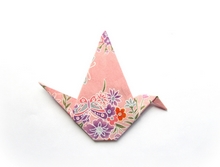Origami Silhouette crane by Karen Reeds on giladorigami.com