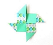 Origami Reverse pinwheel by Florence Temko on giladorigami.com