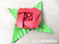 Origami Rose brooch by Sy Chen on giladorigami.com