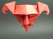 Origami Devil mask by Roman Diaz on giladorigami.com