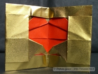 Origami Heart card by Olivier Viet on giladorigami.com