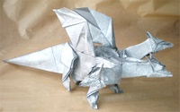 Origami Dragon - 3 headed by Fernando Gilgado Gomez on giladorigami.com