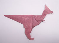 Origami Parasaurolophus - baby by Fernando Gilgado Gomez on giladorigami.com