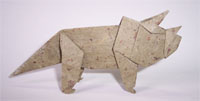 Origami Triceratops - baby by Fernando Gilgado Gomez on giladorigami.com