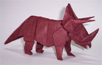 Origami Triceratops by Fernando Gilgado Gomez on giladorigami.com