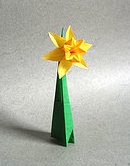 Origami Daffodil by Ted Norminton on giladorigami.com