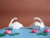 Origami Swan by Tsuda Yoshio on giladorigami.com