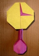 Origami Tick-tock clock by Robin Glynn on giladorigami.com