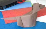 Origami Dog by Robin Glynn on giladorigami.com