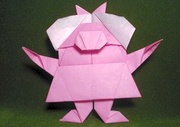 Origami Miss Piggy by Robin Glynn on giladorigami.com