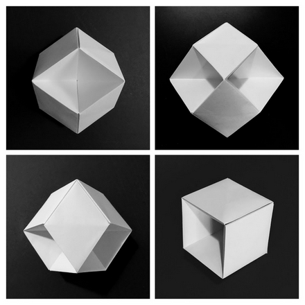 Origami Sunken rhombic dodecahedron by Jun Maekawa on giladorigami.com