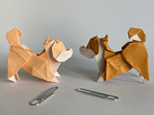 Origami Shiba inu by Gen Hagiwara on giladorigami.com