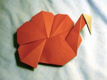 Origami Turkey (2D) by Andrew Hudson on giladorigami.com
