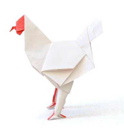 Origami Chicken by Joseph Hwang on giladorigami.com