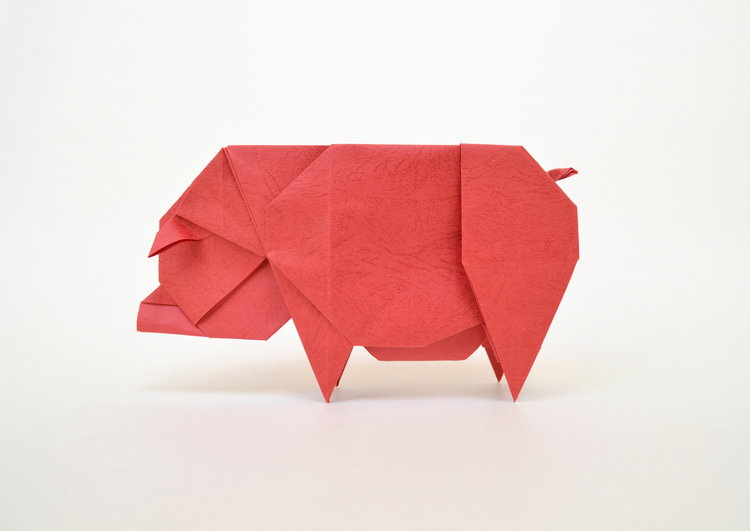 Origami Pig by Joseph Hwang on giladorigami.com